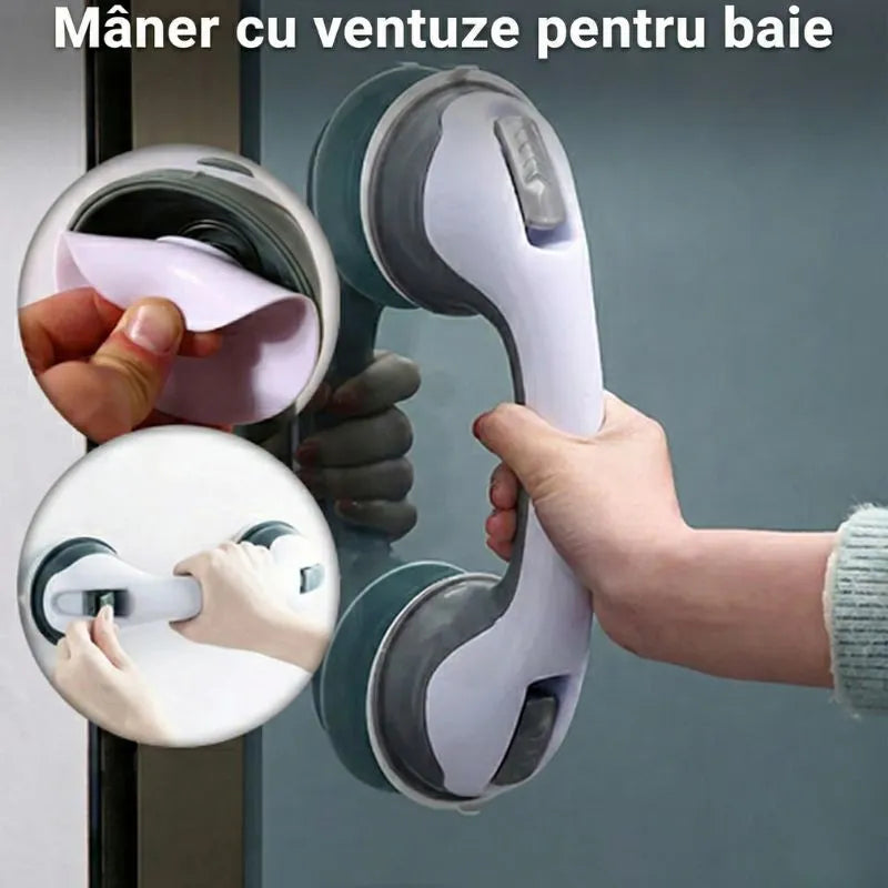 Maner cu ventuze pentru baie