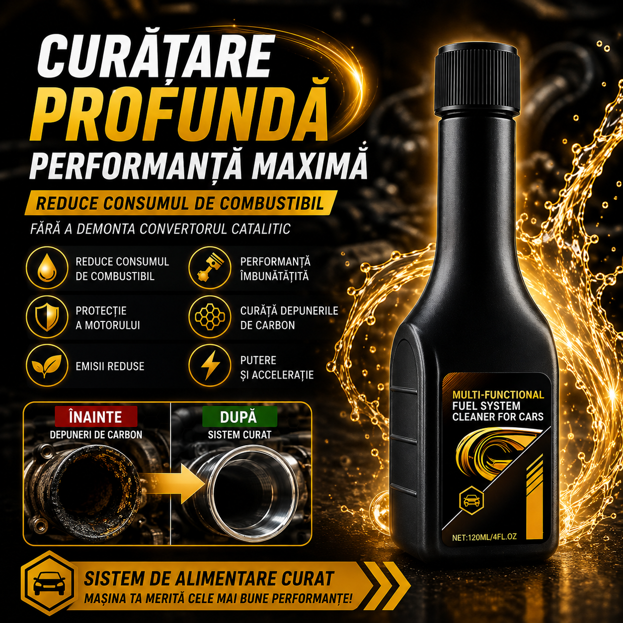 Soluție Curățare Motor și Injectoare AutoClean Pro