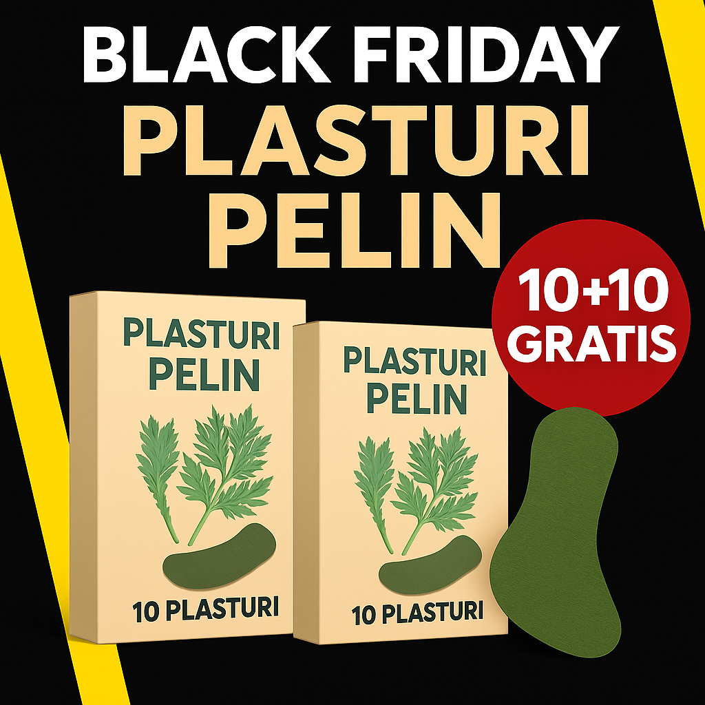Scapă de dureri în mod natural! Plasturi cu pelin cu efect antiinflamator și relaxant - Pret Special