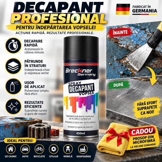 Spray Decapant Profesional 1+1 Gratis + Lavetă Microfibră Cadou 🎁