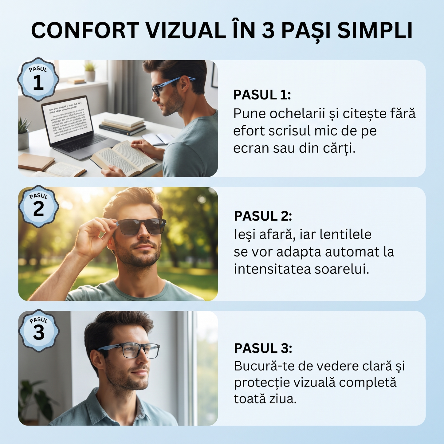 Ochelari Inteligenti 3-în-1 OptiView