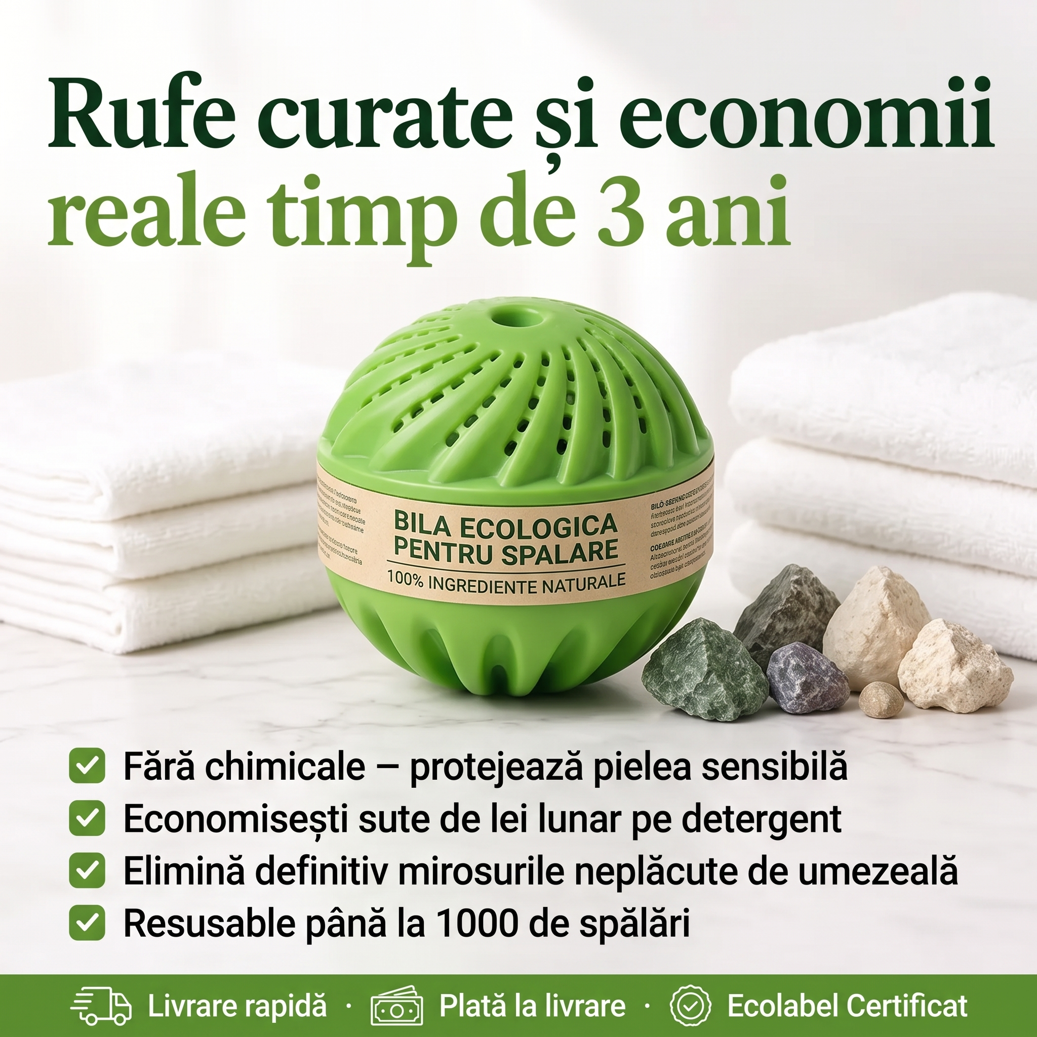 BILĂ ECOLOGICĂ DE SPĂLAT ♻️ 1+1 Gratis