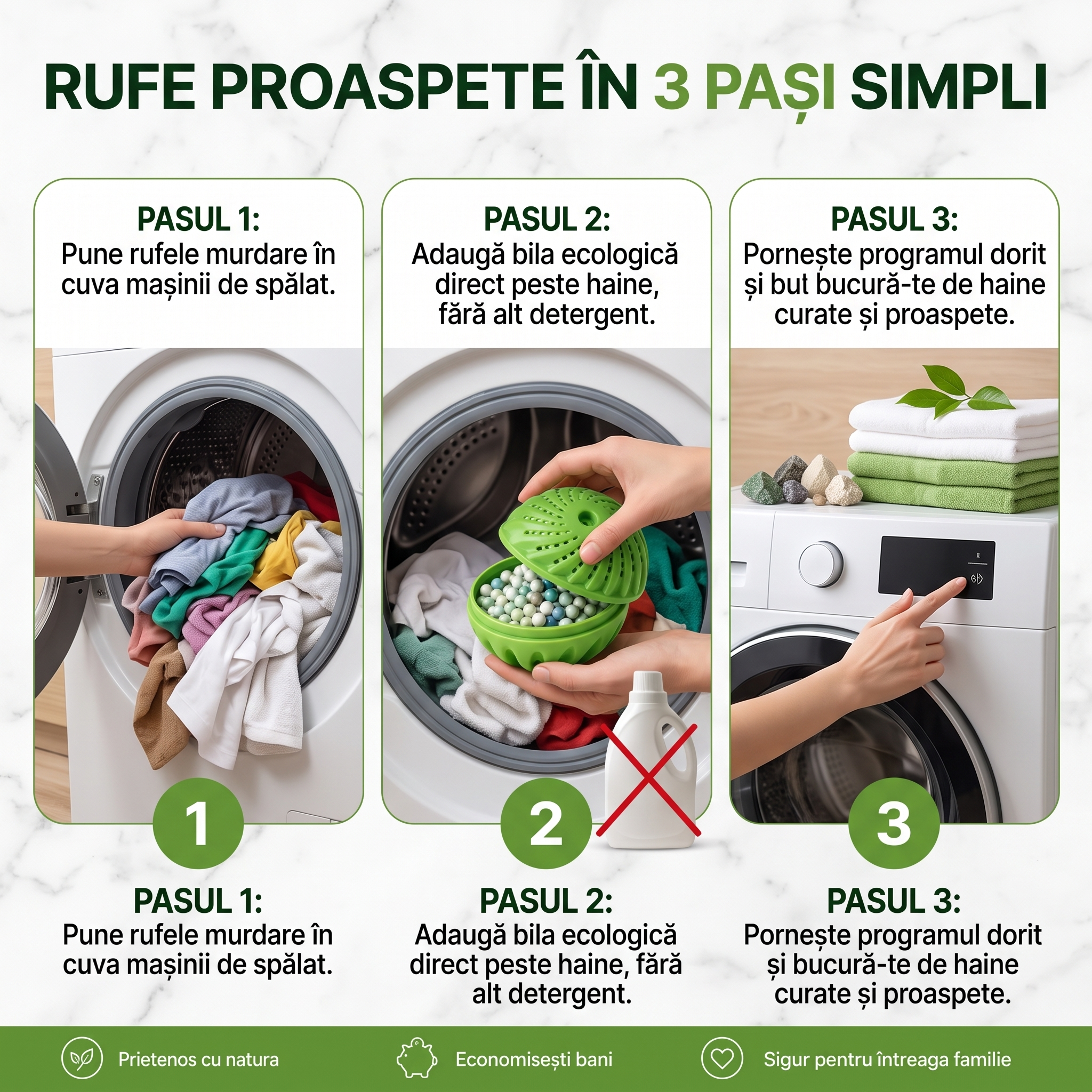 BILĂ ECOLOGICĂ DE SPĂLAT ♻️ 1+1 Gratis