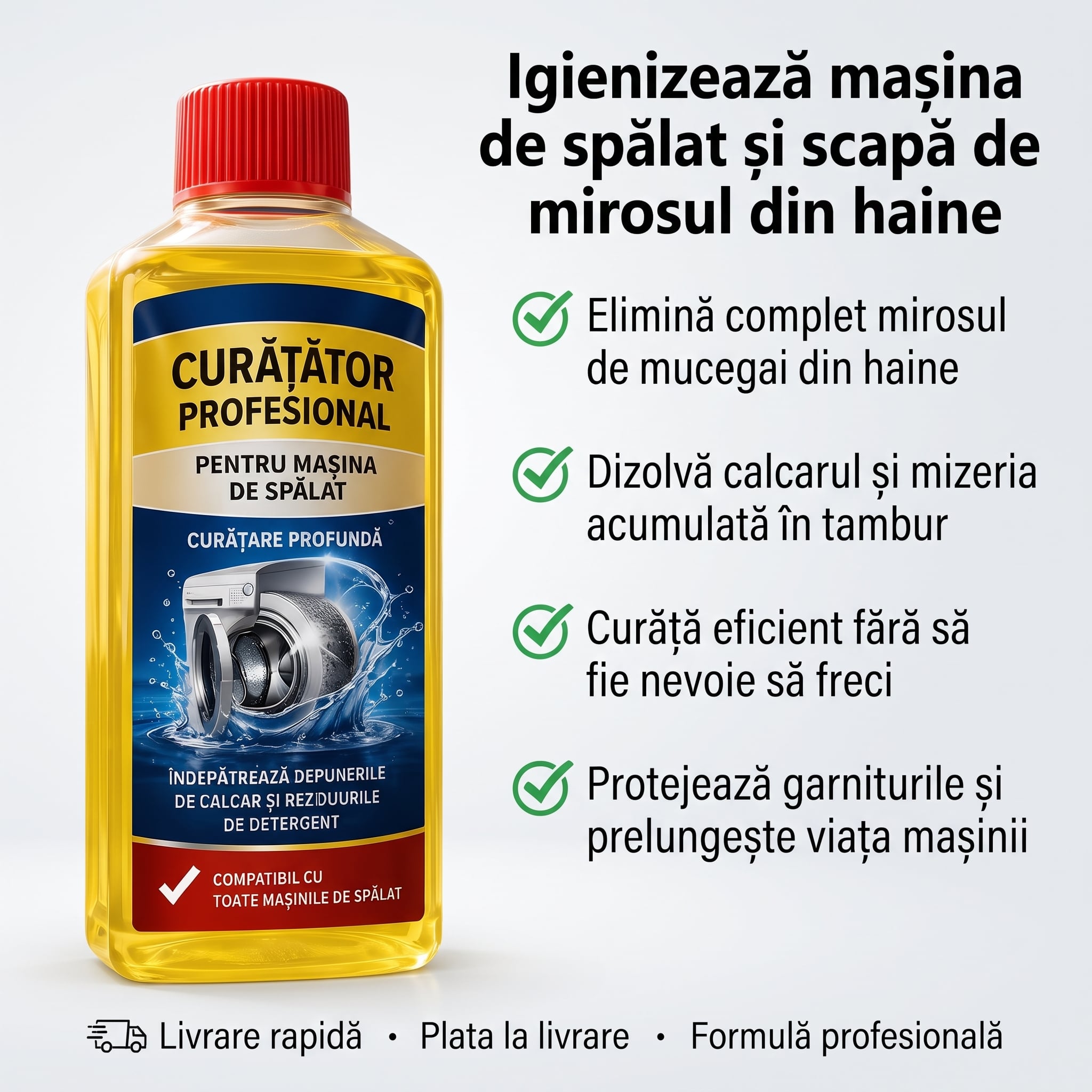 Soluție Activă Igienizare Mașină Spălat PureWash