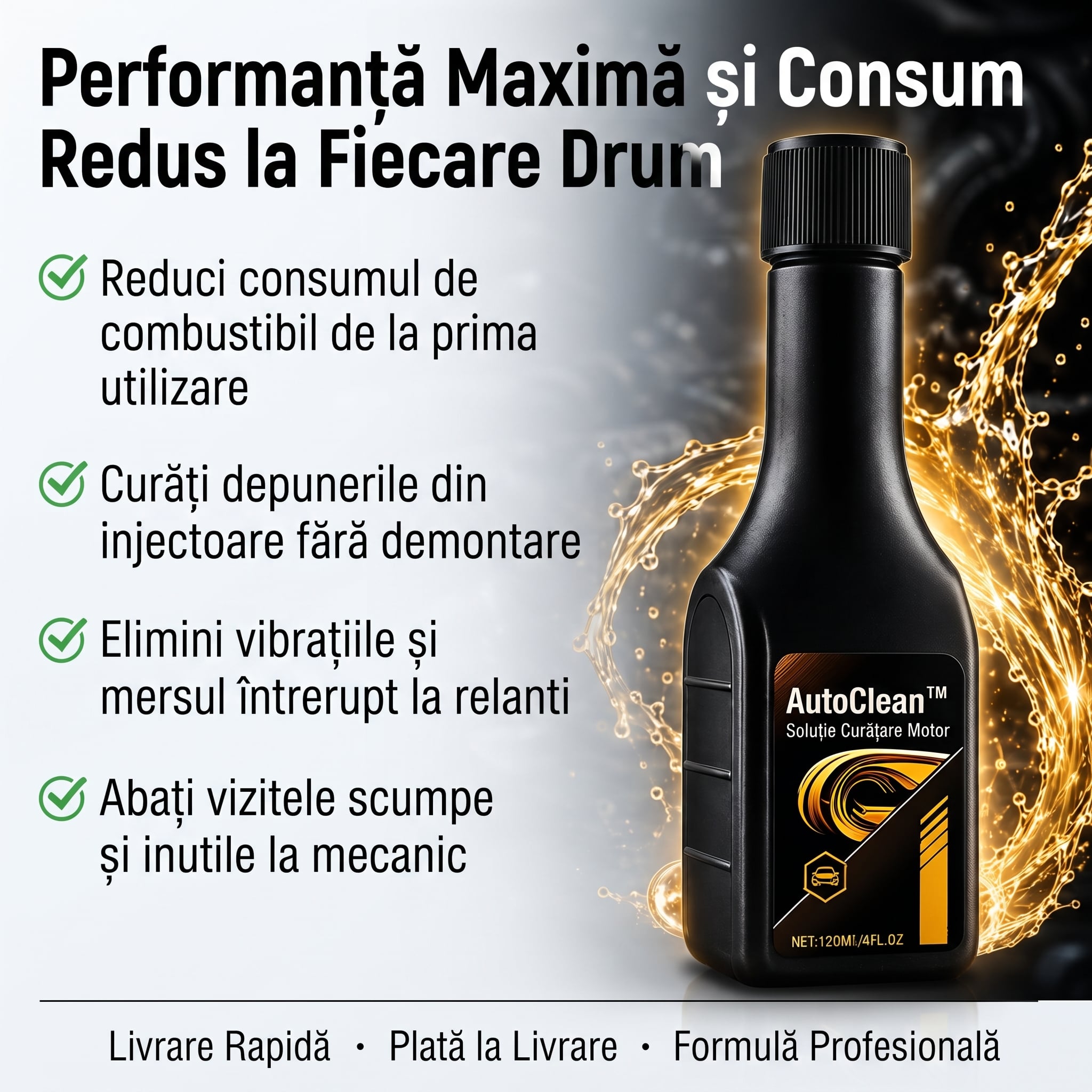 Soluție Curățare Motor și Injectoare AutoClean Pro