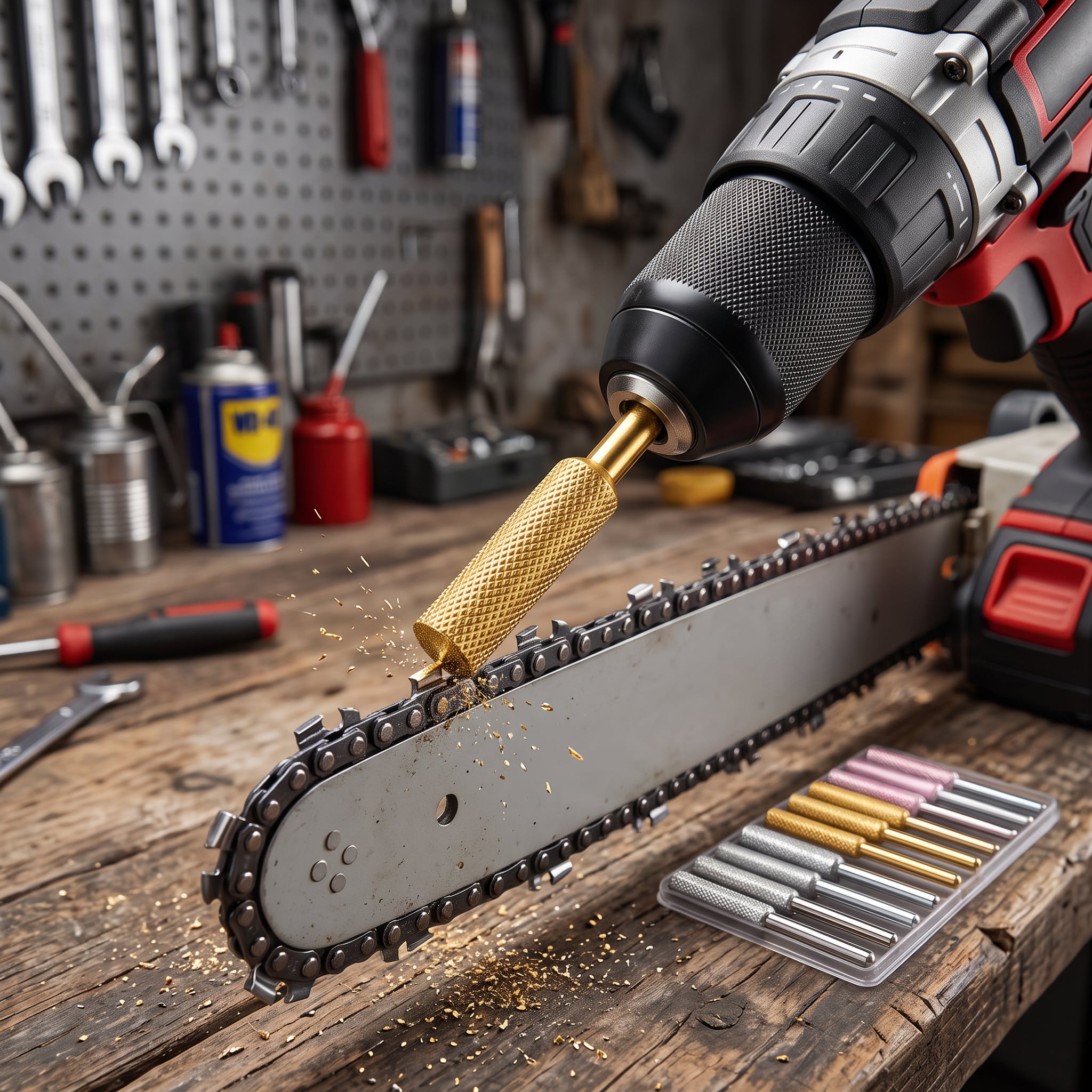 SharpCut Pro – Set 9 Capete pentru Ascuțit Drujba