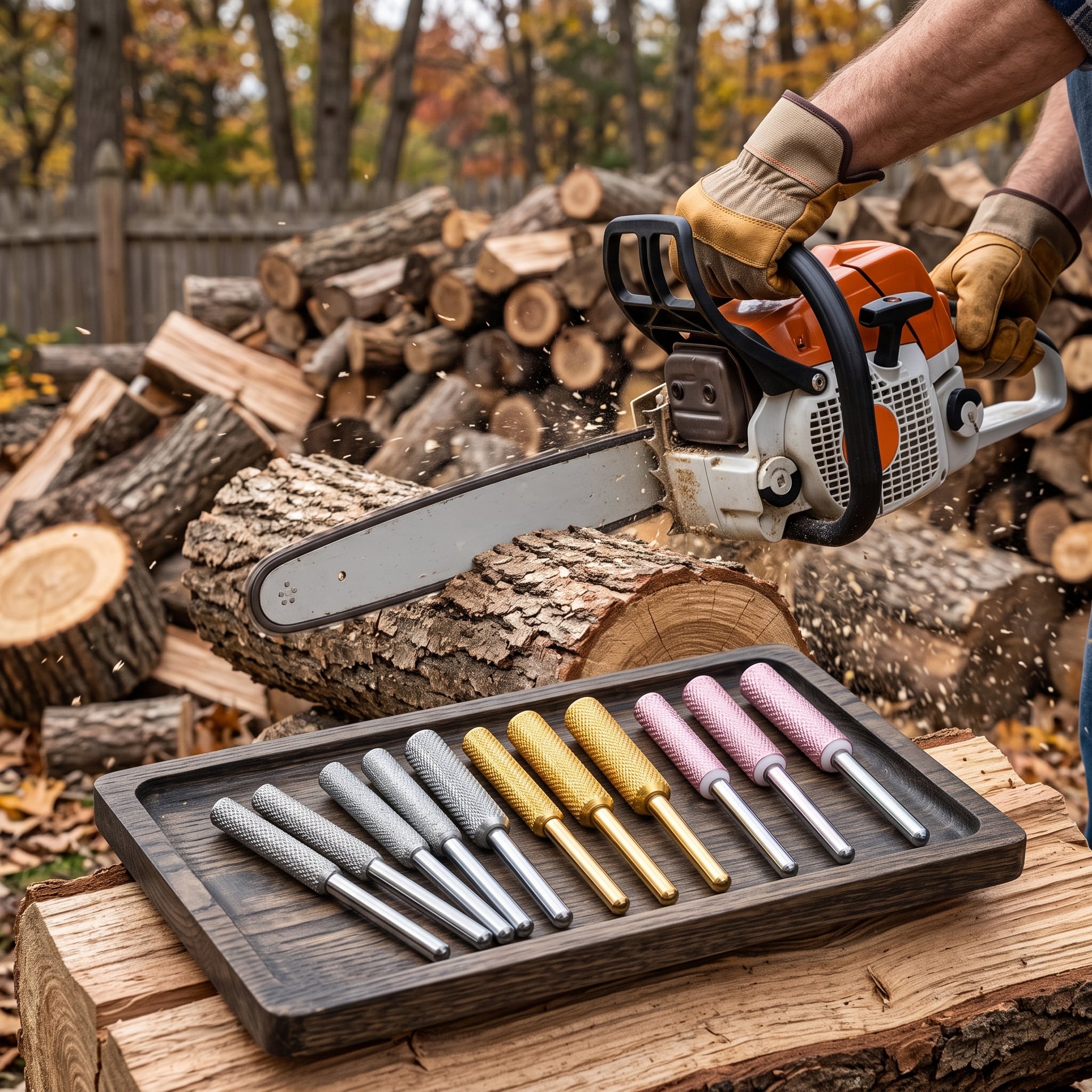 SharpCut Pro – Set 9 Capete pentru Ascuțit Drujba