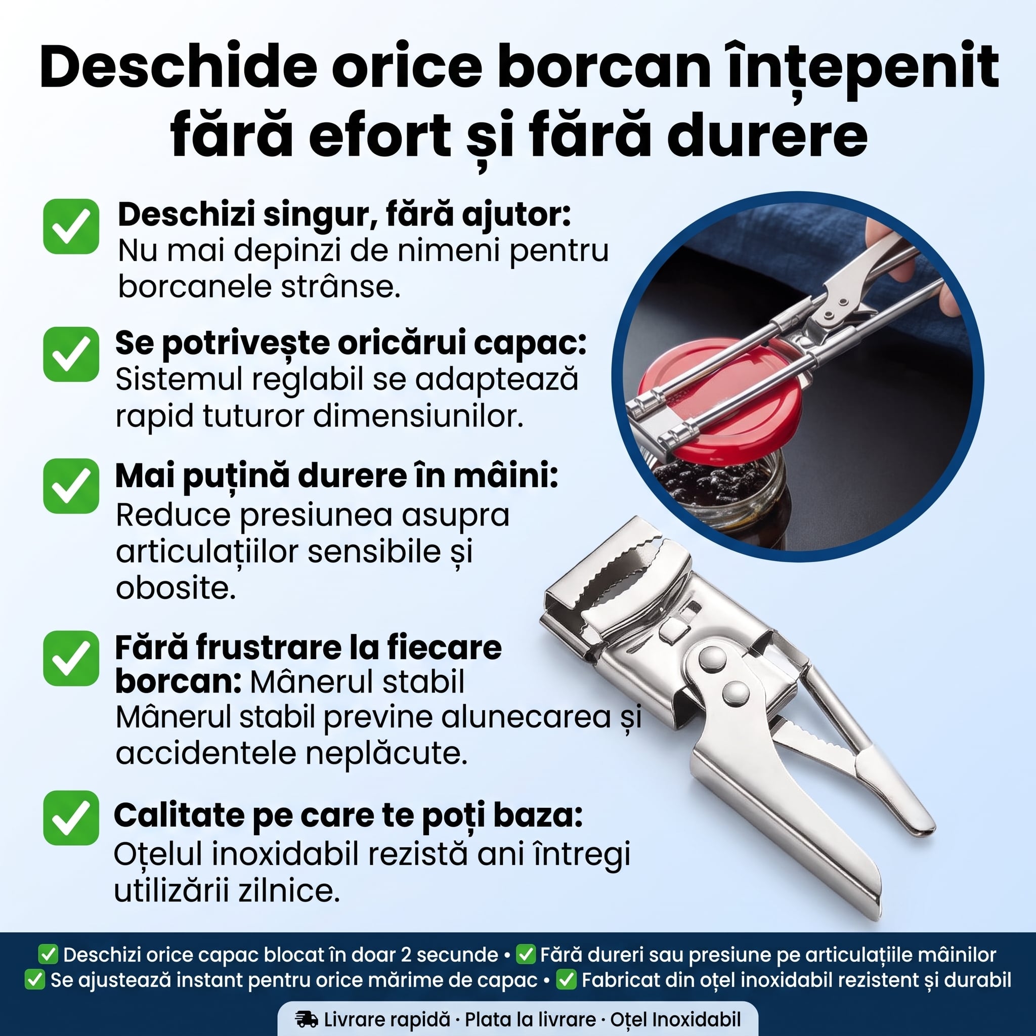 Deschizător Universal Reglabil EasyGrip