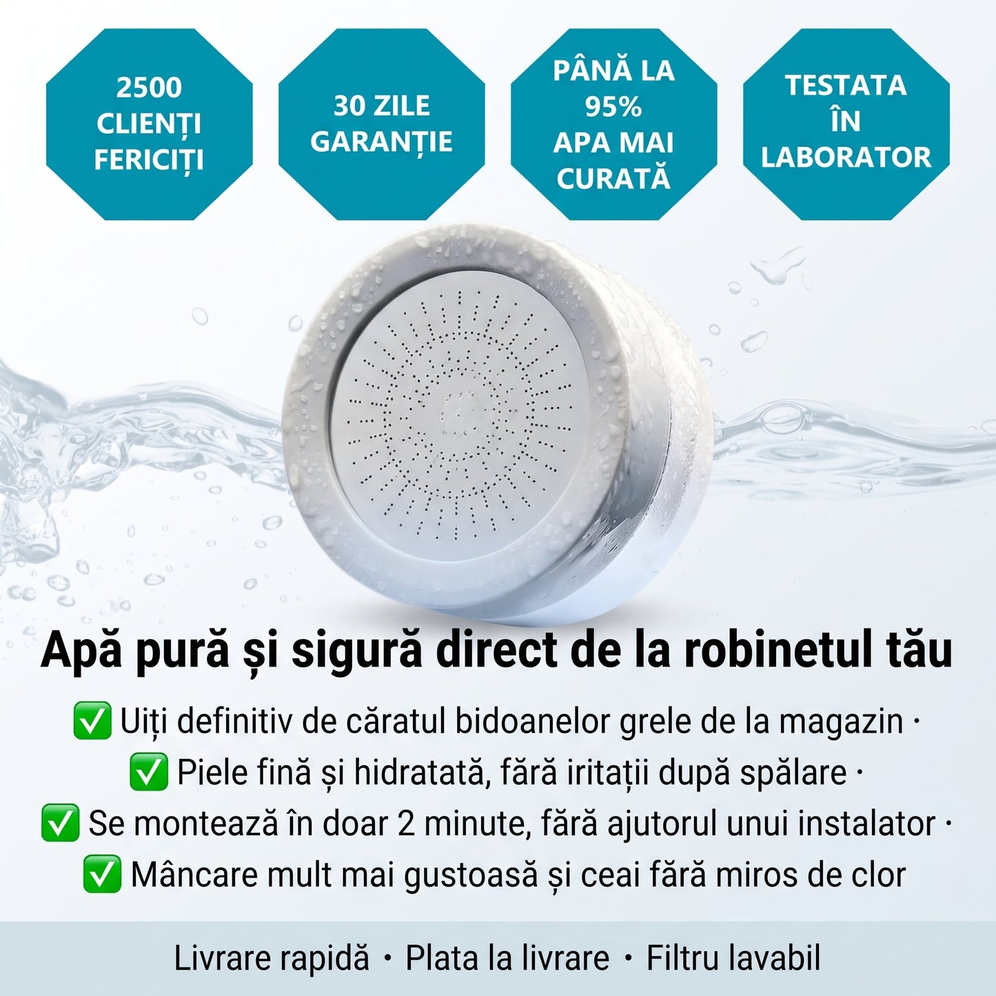 Filtrul de apa (97% mai curată)