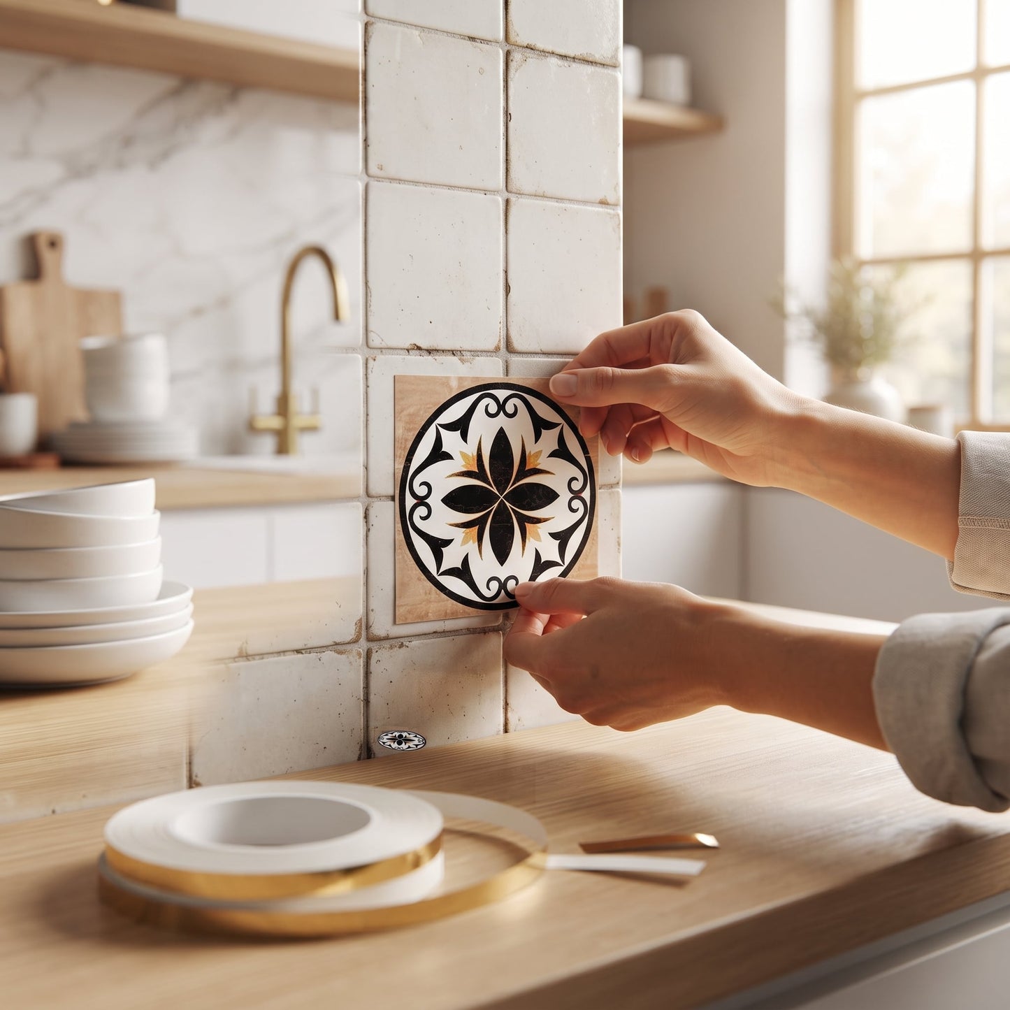 SET DECORATIV 36 stickere + banda 50m