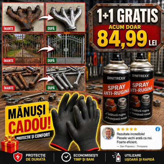 Set Spray Rugina + Manusi 1+1 Gratis
